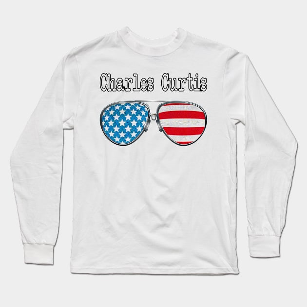 AMERICA PILOT GLASSES CHARLES CURTIS Long Sleeve T-Shirt by SAMELVES